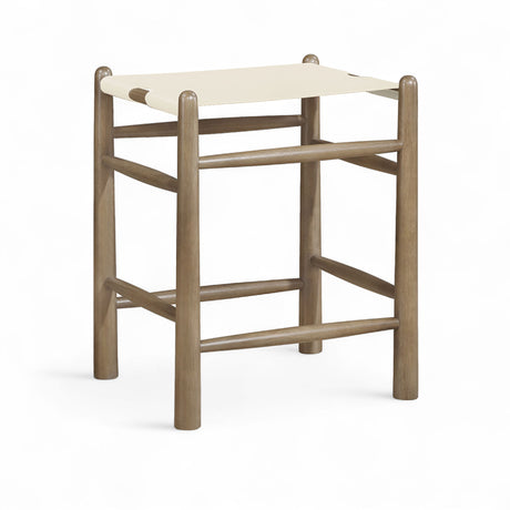 Santos - Backless Counter Stool With Stained Brown Base