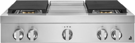 JennAir JGCP536HM 36 inch NOIR gas rangetop stainless steel