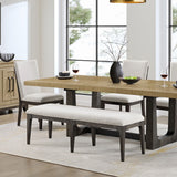 Upholstered Bench - Brown