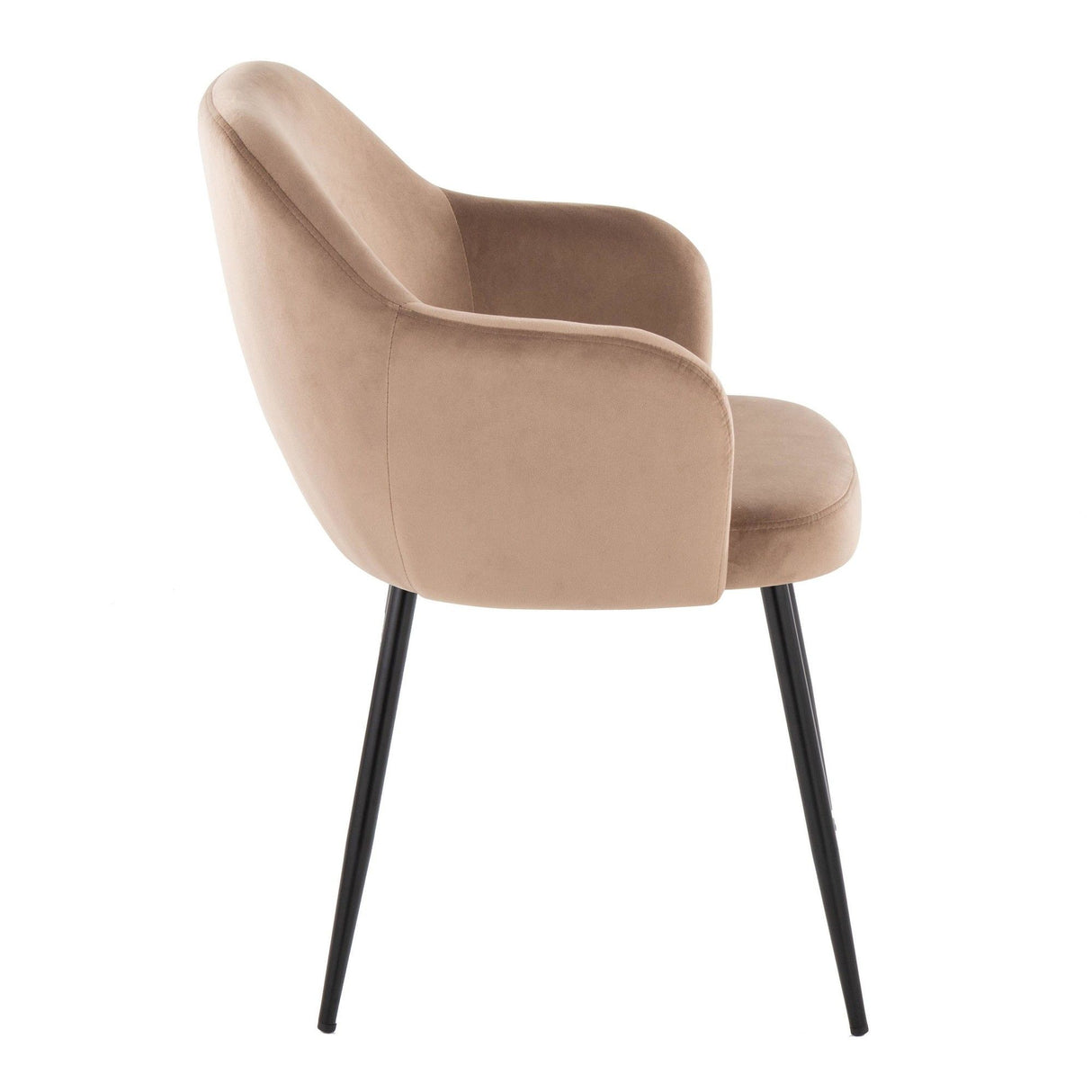 Buena - Dining Chair (Set of 2) - Black Metal Legs