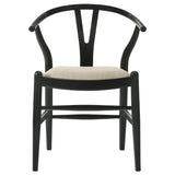 Crestmont - Wood Wishbone Dining Side Chair (Set of 2) - Black
