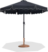 Amalfi - Patio Umbrella - Light Brown Base / Black Pole