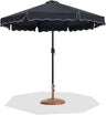 Amalfi - Patio Umbrella - Light Brown Base / Black Pole