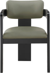 Sacha - Vegan Leather Upholstered Dining Chair With Black Base (Set of 2)