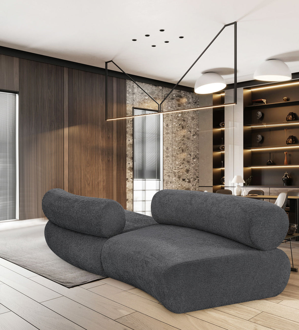 Bale - 2 Piece Curved Modular Sofa