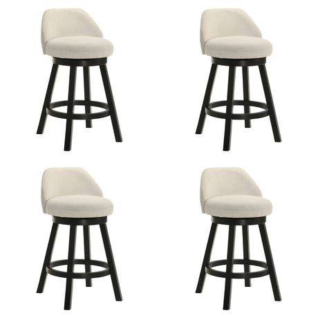 Erika - Modern Transitional Swivel Wood Counter Height Kitchen Bar Stool