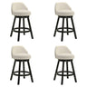 Erika - Modern Transitional Swivel Wood Counter Height Kitchen Bar Stool