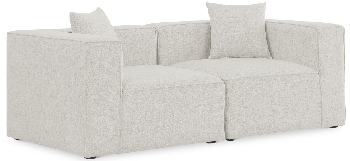 Cube - Linen Modular 2 Seat Sofa