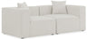 Cube - Linen Modular 2 Seat Sofa