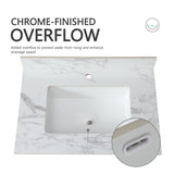 Elegant Bathroom Vanity Top With Rectangular Ceramic Sink And Backsplash