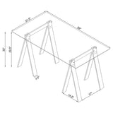 Roda - Writing Desk - Clear