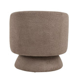 Zara - Upholstered Contemporary Swivel Accent Chair With Pillow