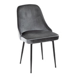 Marcel - Contemporary Dining Chair (Set of 2) - Black Frame
