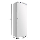 23 in. Commercial Auto-Defrost Reach-In Freezer ,12 cu. ft. in White (KM-RIF-1D12C-WH)