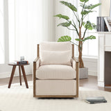 Comfy Accent Barrel Chair, 360 Degree Swivel