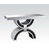 Nysa - Console Table With Faux Crystals - Mirrored