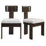 Upholstered Dining Fabric Side Chairs (Set of 2)
