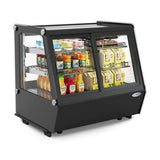 28 in. Self-Service Countertop Display Refrigerator in Black (CDC-125-BK)