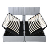 Upholstered Platform Bed With A Hydraulic Storage System