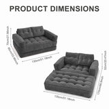 2 Seater Modular Corduroy Sofa With Chaise Lounge For Living Room
