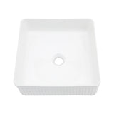 Modern Ceramic Rectangular Vessel Bathroom Sink