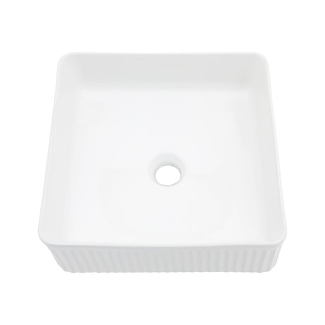 Modern Ceramic Rectangular Vessel Bathroom Sink