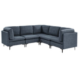Upholstered Modular Sectional With Tall Legs