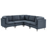 Upholstered Modular Sectional With Tall Legs