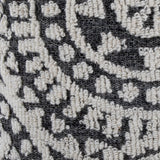 Tahoe - Mosaic Ottoman - Black Wool, Ivory Wool
