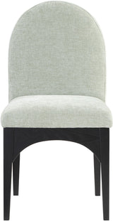 Waldorf - Chenille Dining Side Chair With Black Legs