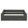 Upholstered Daybed With USB Charging & Pull Out Bed