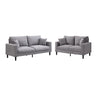 Modern Upholstered 2 Piece Sofa Set With 3 Seater And 2 Seater