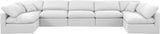 Indulge - Linen 7 Piece Modular U-Shaped Sectional - White