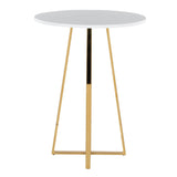 Cosmo - Counter Table - Gold Metal