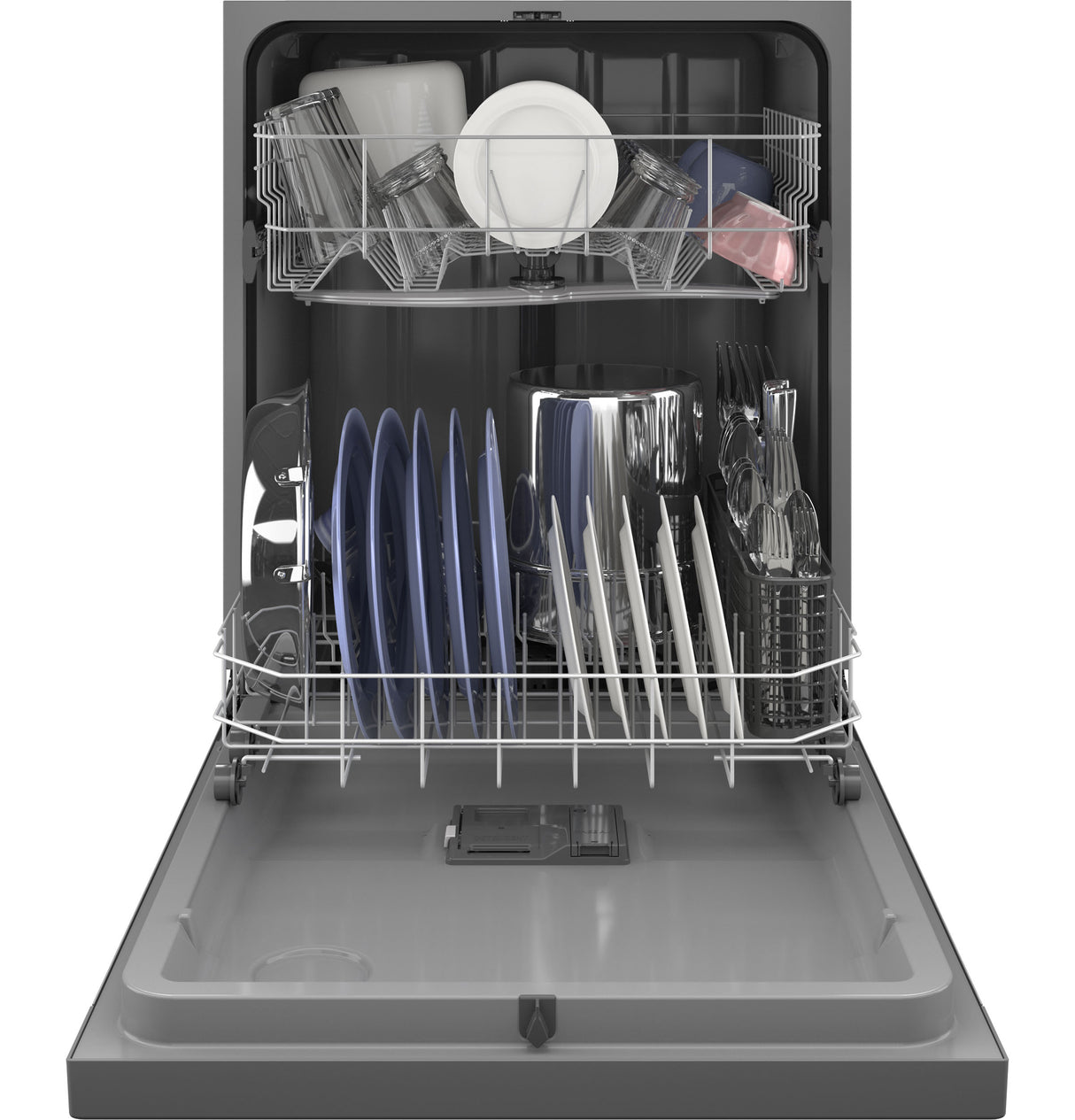 GE GDF511PSRSS - ENERGY STAR(R) 24 in. Flush-Mount Dishwasher with Front Controls with Power Cord - Stainless Steel