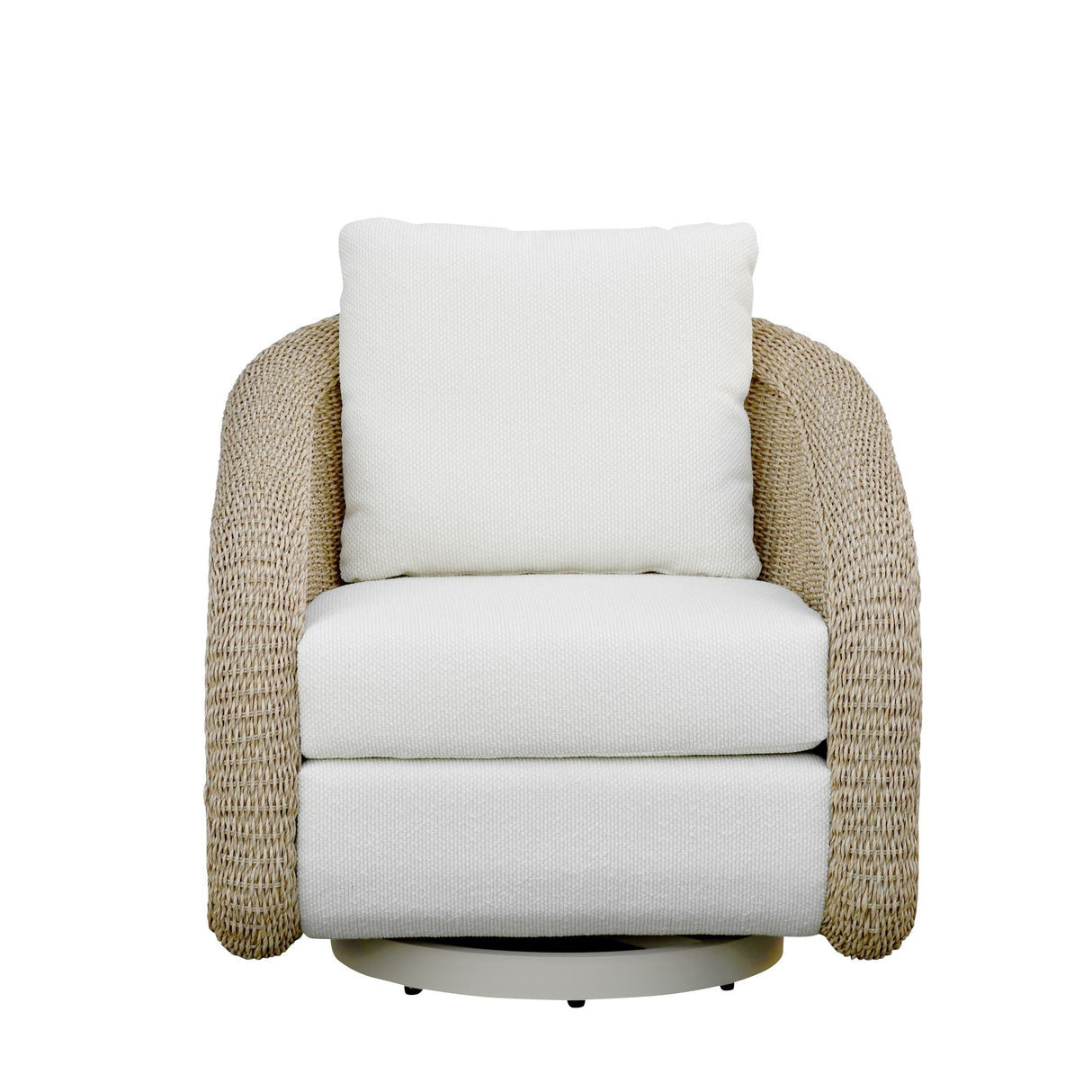 Pavilion - Outdoor Swivel Club Chair - White