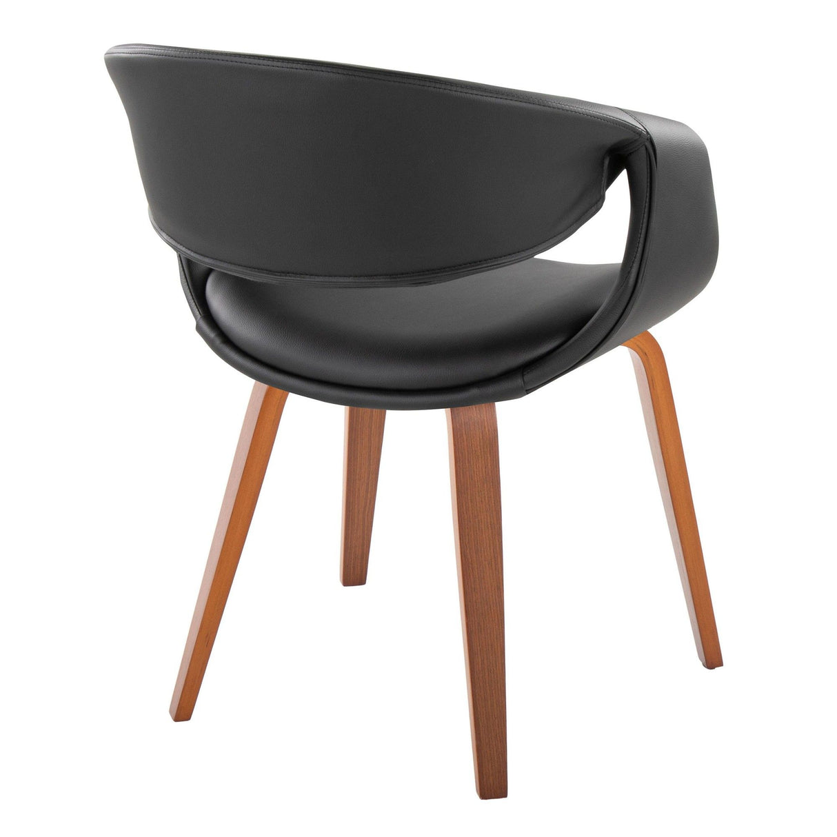 Curvo - Upholstered Chair (Set of 2) - Walnut Wood Legs