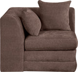Stellar - Chenille Fabric Upholstered Modular Corner Chair