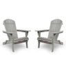 Lounge Patio Chair For Garden Outdoor Wooden Folding Adirondack Chair (Set of 2) Solid Cedar Wood Lounge Patio Chair For Garden