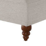Candor - Ottoman Upholstered Footrest - Beige / Gray