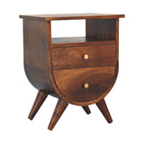 Split - Bedside Table - Chestnut