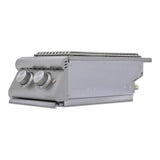 Blaze LTE+ Natural Gas Stainless Steel Double Side Burner w/ Lid - BLZ-SB2-LTE3-NG