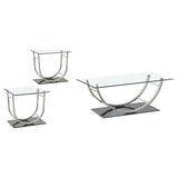 Danville - Glass Top Coffee Table Set