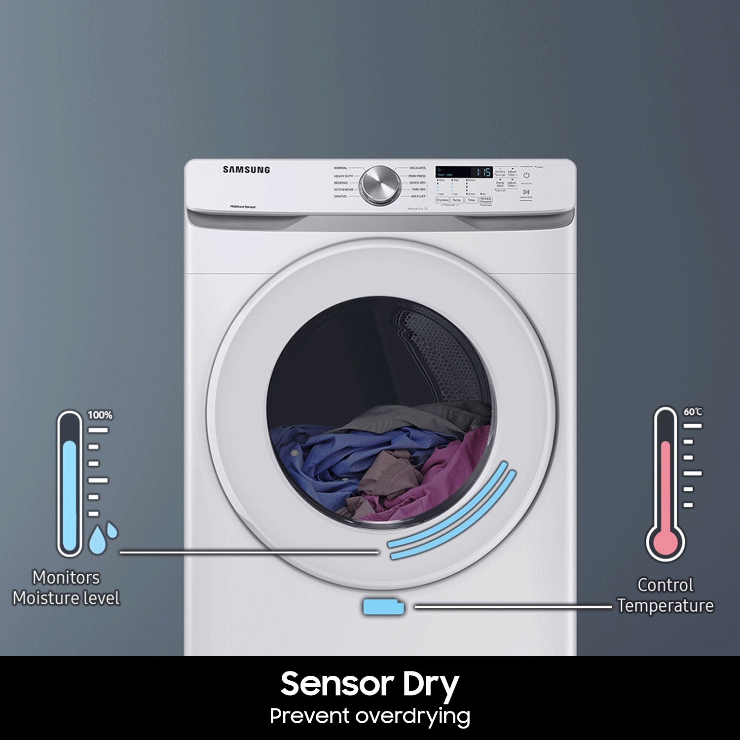 7.5 cu. ft. Gas Dryer with Sensor Dry in White - (DVG45T6000W)