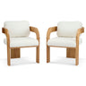 Dining Chairs With Pillow Back (Set of 2)