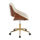Fabrizzi - Office Chair - Gold Base