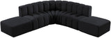 Arc - Velvet 6 Piece Corner Modular Sofa