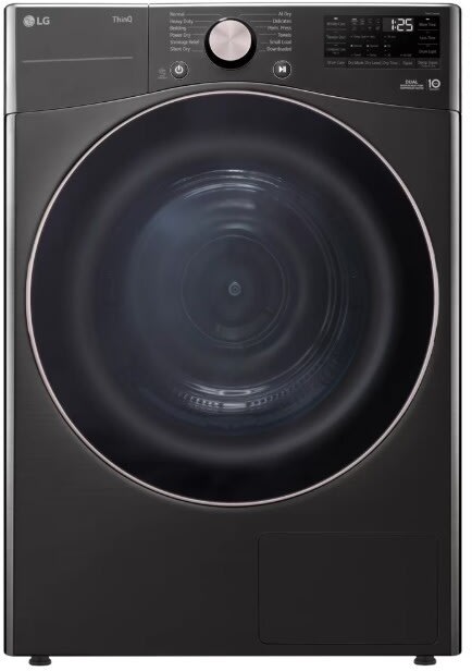 LG DLHC4002B Electric Dryer side view