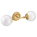 Colinet Brushed gold two globe bath light - (YB0562BG)
