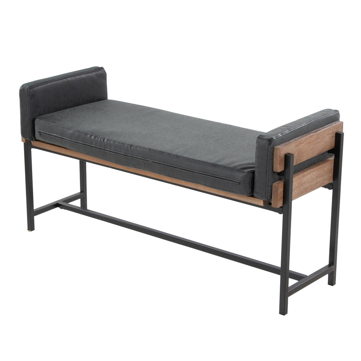 Kari - Farmhouse Bench - Brown Wood